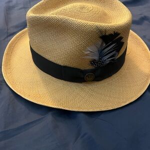 Goorin bros straw Fedora hat